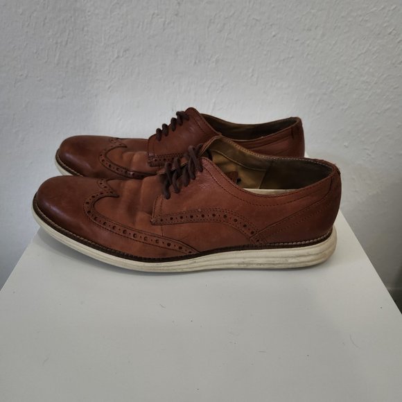 Cole Haan Original Grande Wingtip Oxford Mens size 10.5 Woodbury Ivory C26471 main image 12